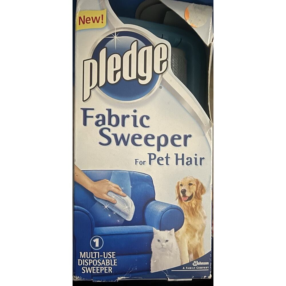 Pledge Fabric Sweeper For Pet Hair New Discontinued Removes Cat Dog Easy To Use